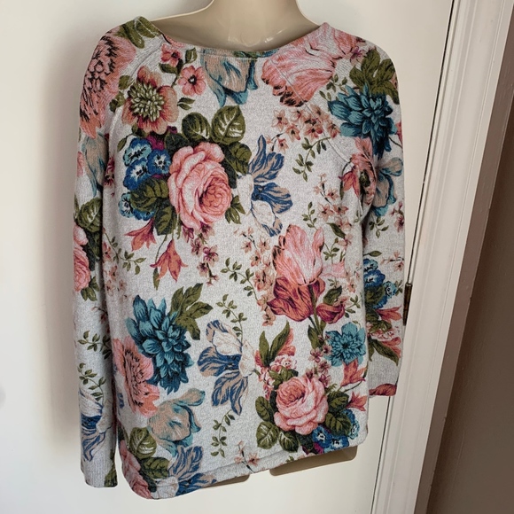 Anthropologie Angel of the North floral sweater - Picture 7 of 8